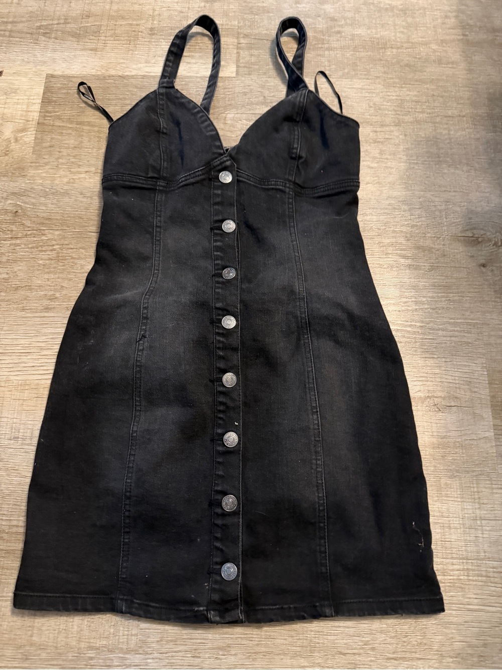 Forever 21 Black Denim Jumper Size Small